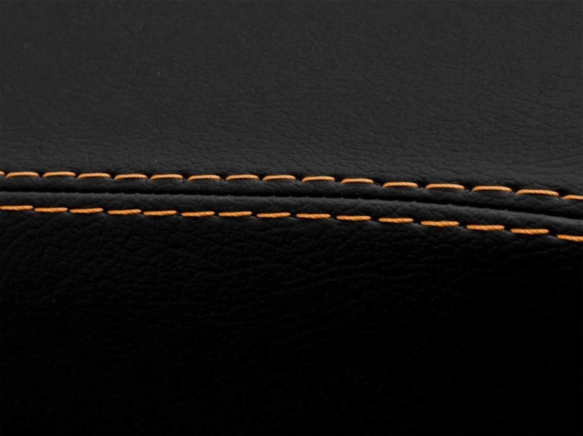 Leather Synthetic Console Armrest Cover for Honda Accord (1994–1997) Orange Stitch