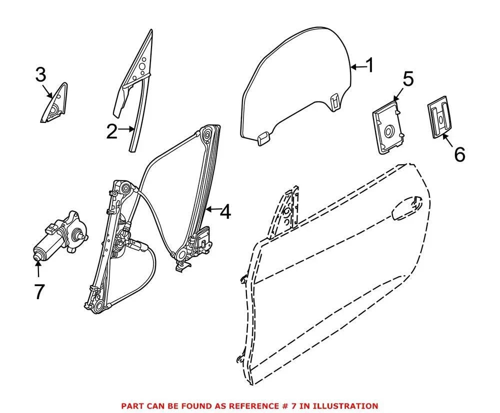 Window Motor for BMW Z4 (2004–2008)