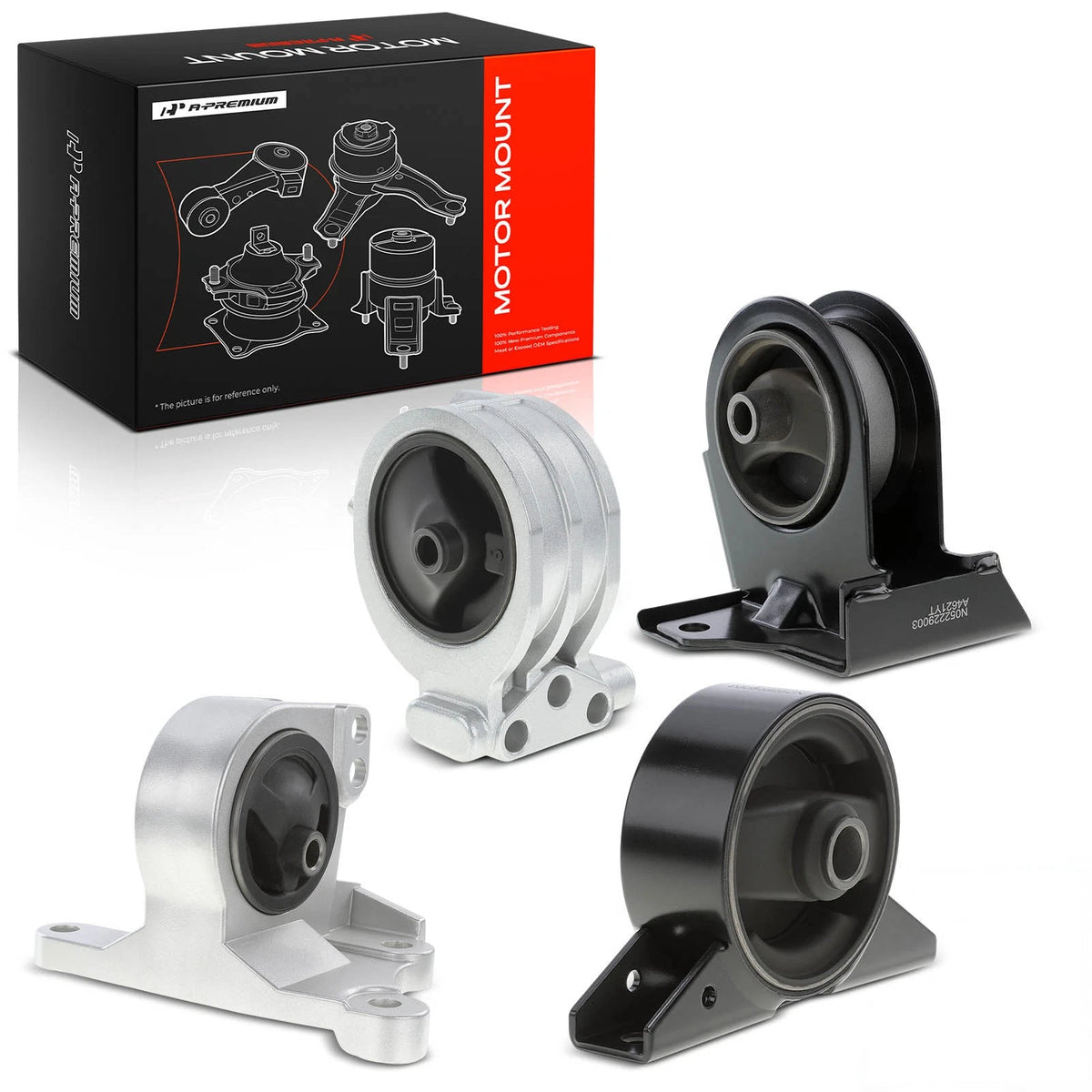 Set of 4 Engine & Transmission Mounts for Mitsubishi Eclipse (MR333523, MR198543)