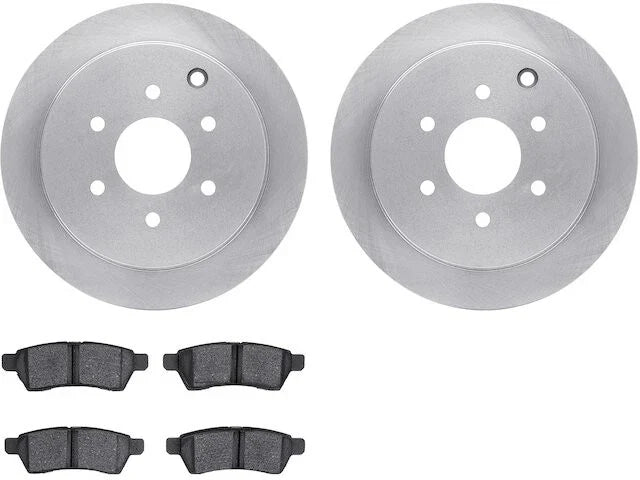 Rear Brake Pad and Rotor Kit for Suzuki Equator (2009–2012) YD651BD