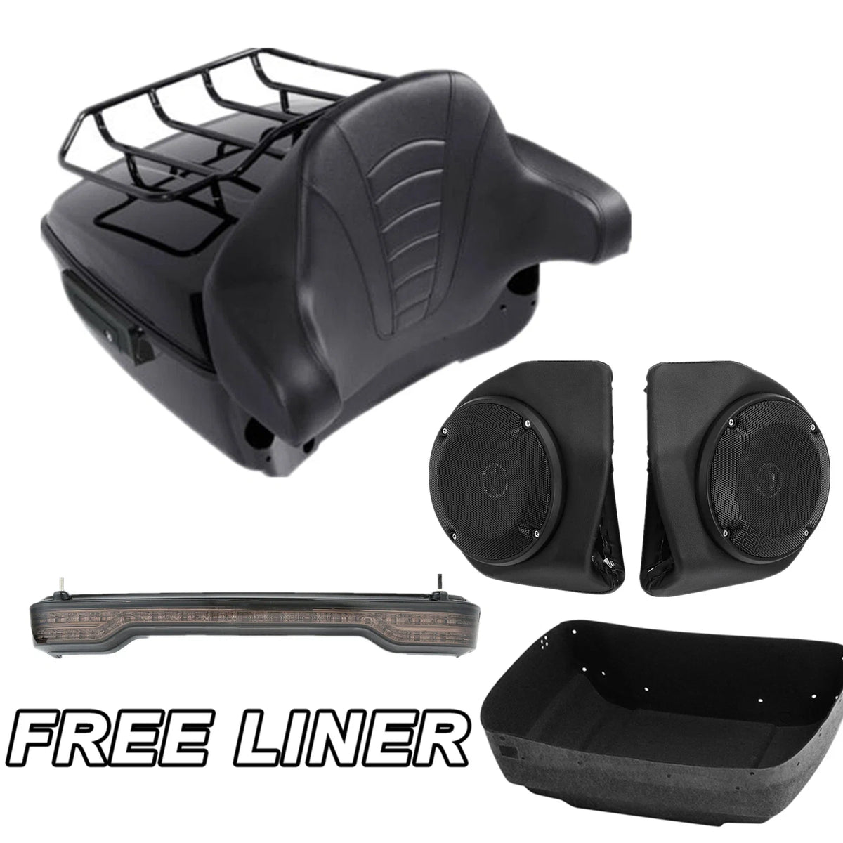 Trunk Top Rack Pad Speaker Light for Harley CVO Touring Glide (2014–2025)