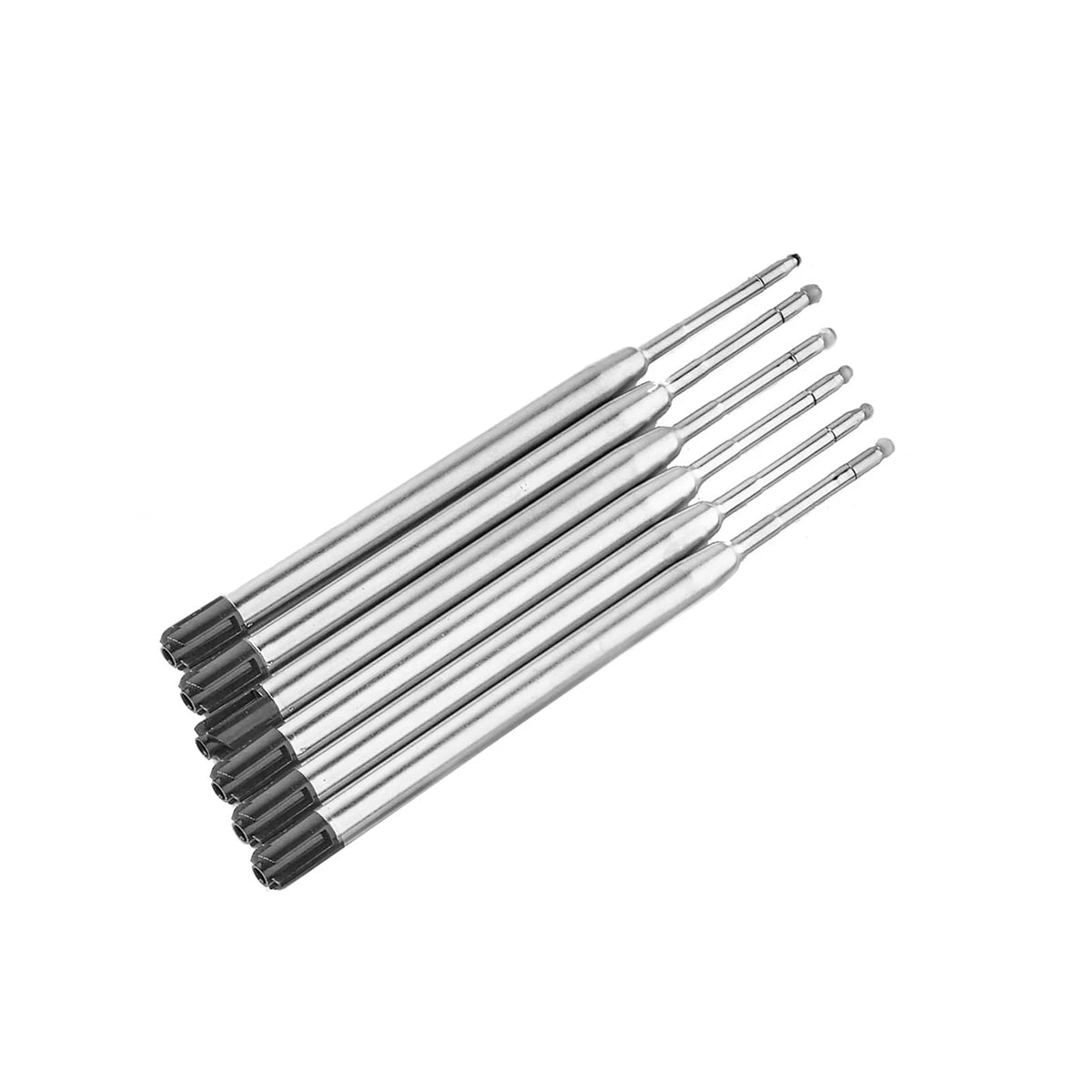 6 Pack Black Ink Ballpoint Pen Refills for