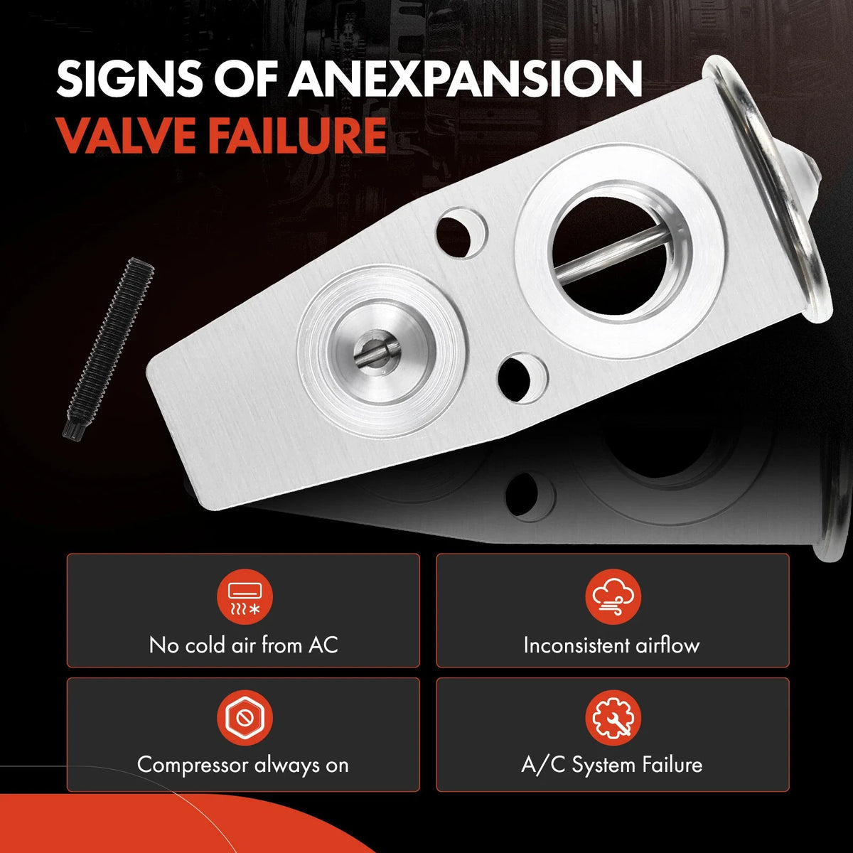 A/C Expansion Valve for Dodge Journey, Jeep Wrangler, Ram ProMaster (2009–2023)