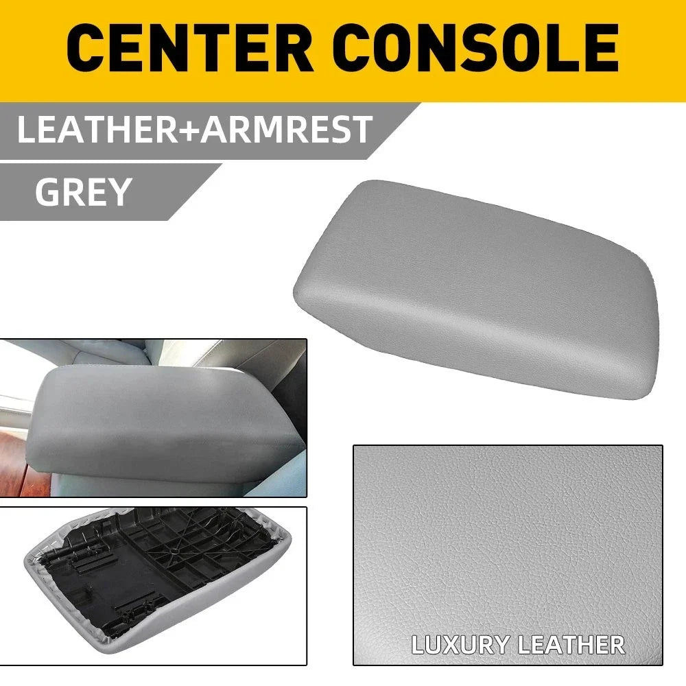 Armrest Center Cover Console Lid for Toyota Highlander (2008–2013) Gray