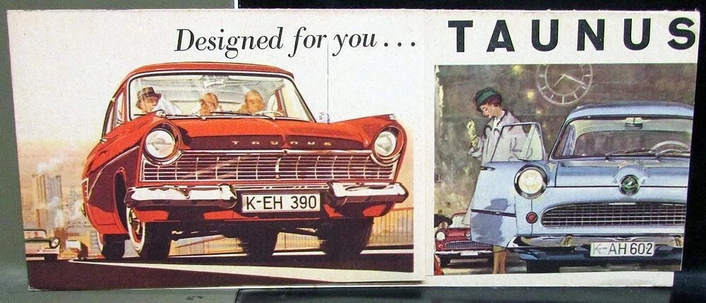 Sales Brochure Folder for Ford Taunus 17M 12M (1960)