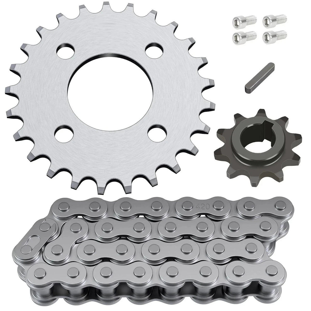 Sprocket Set 25T 10T 32 Links for Coleman CK196 (196cc 6.5hp)