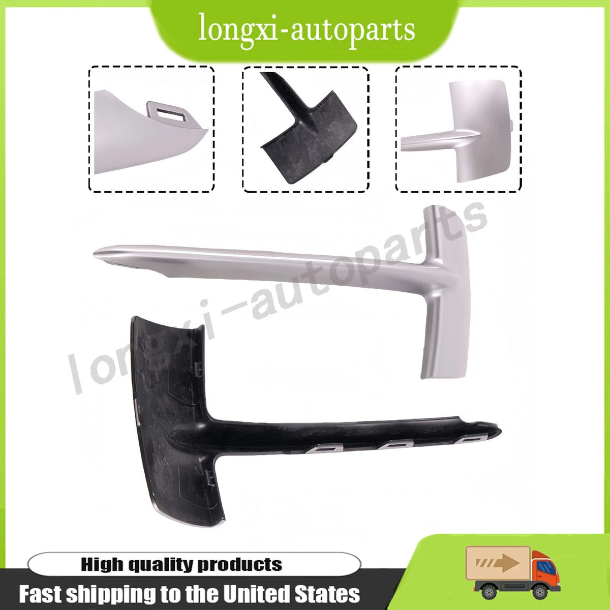 Set of 2 Front Bumper Lower Grille Trim Covers for BMW X5 (2014–2017) 51 11 7 303 113, 51117303114, 51117303113