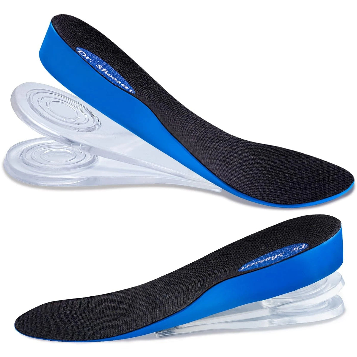 3 Layer Heel Lifts Insoles for Height Increase (3/4 Length)