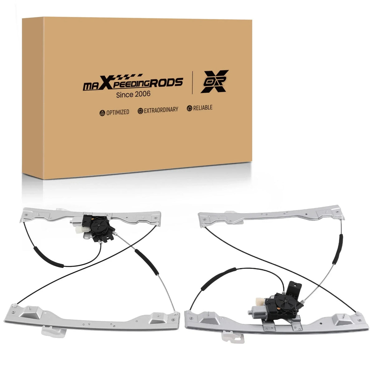 Front Window Regulator Set for Ford F150 (2015–2020) w/ Motor 751007