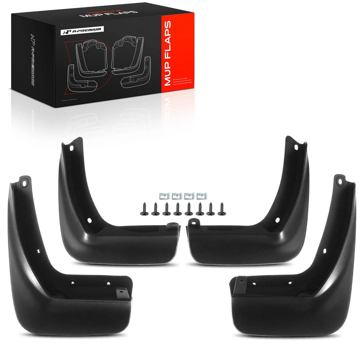 Set of 4 Mud Flaps Splash Guards for Volkswagen Beetle (2013–2017)