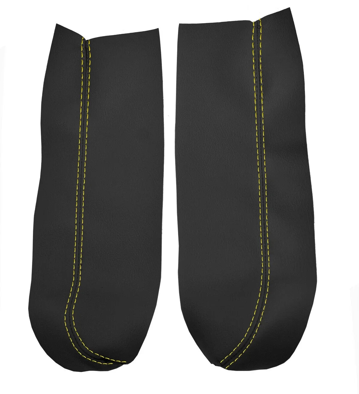 Set of 2 Front Door Armrest Panel Covers for Nissan 350Z (2003–2005) Yellow Stitch