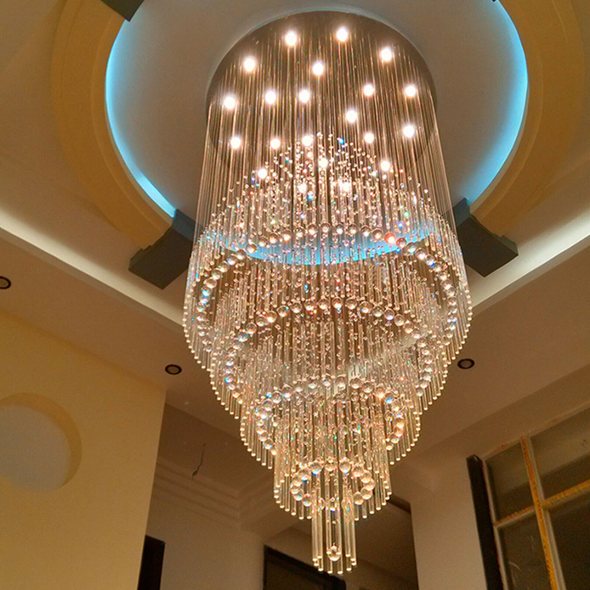 18-Light Crystal Chandelier Ceiling Light for Luxury Modern Decor