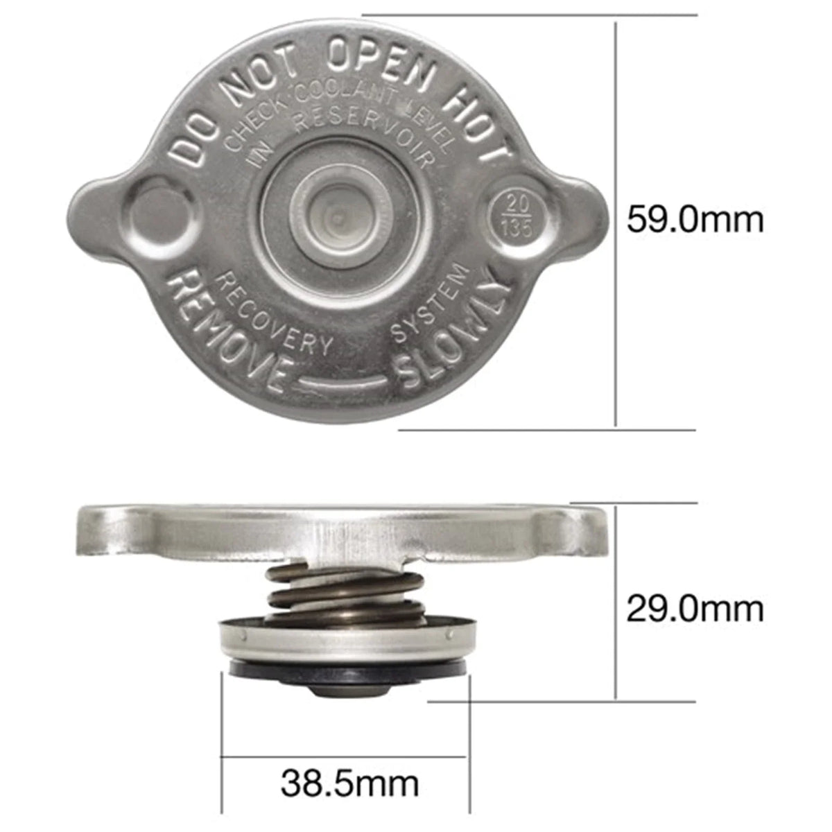 Radiator Cap for Chrysler Valiant AP5/AP6 6cyl 3.7L 225 V8 273 (1963-1966)