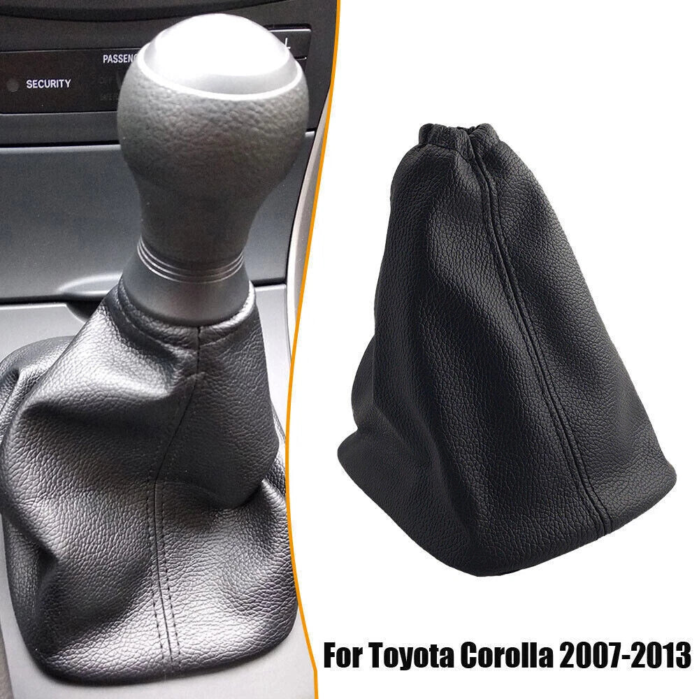 PU Leather Gear Stick Shift Gaiter Boot Cover for Toyota Corolla (2007–2013)