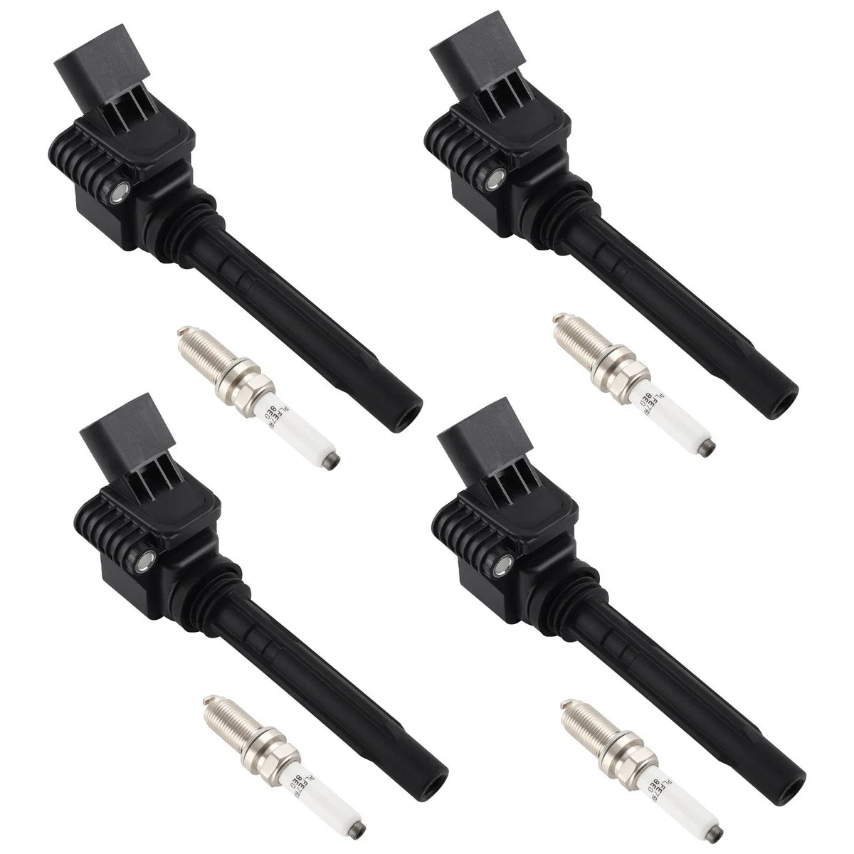 Set of 4 Ignition Coils & Iridium Spark Plugs for Audi TT TTS (2016–2020)