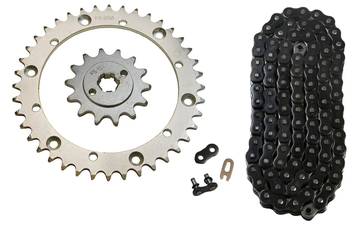 Set of 2 O-Ring Drive Chains & 14/40 Sprockets for Yamaha Blaster 200 (2003–2006)