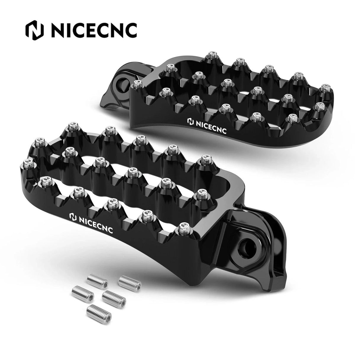 NICECNC Wide Fat Flat Foot Pegs for KTM 390 Adventure (2020–2024)