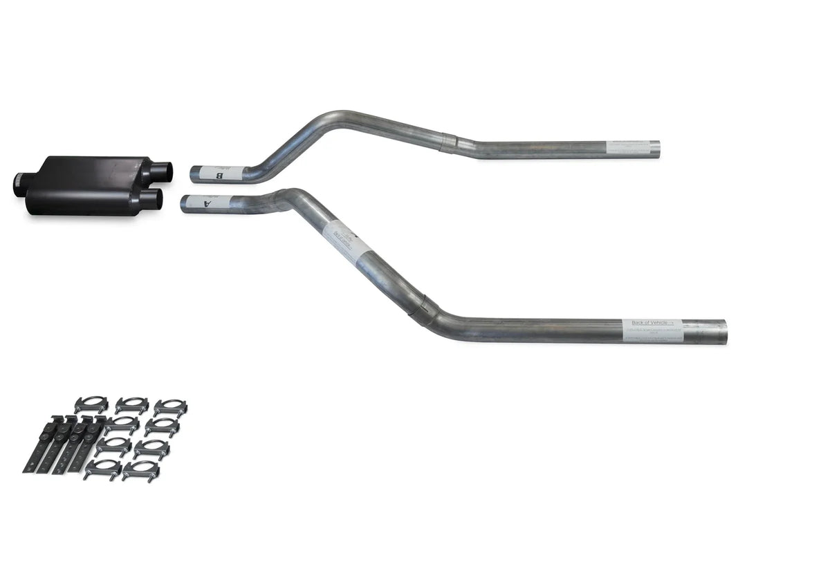 Dual Exhaust Kit for Chevy Blazer (1995–1999) 2.5" 2 Chamber Muffler