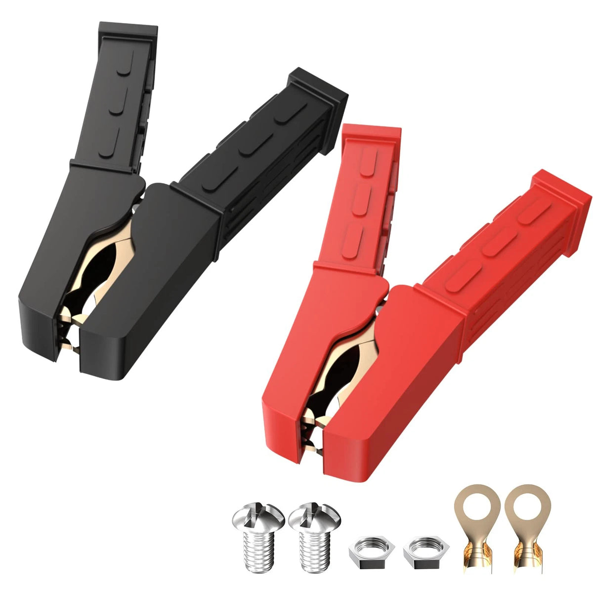 2X Heavy Duty Copper Battery Charger Clamps for Jumper Cables