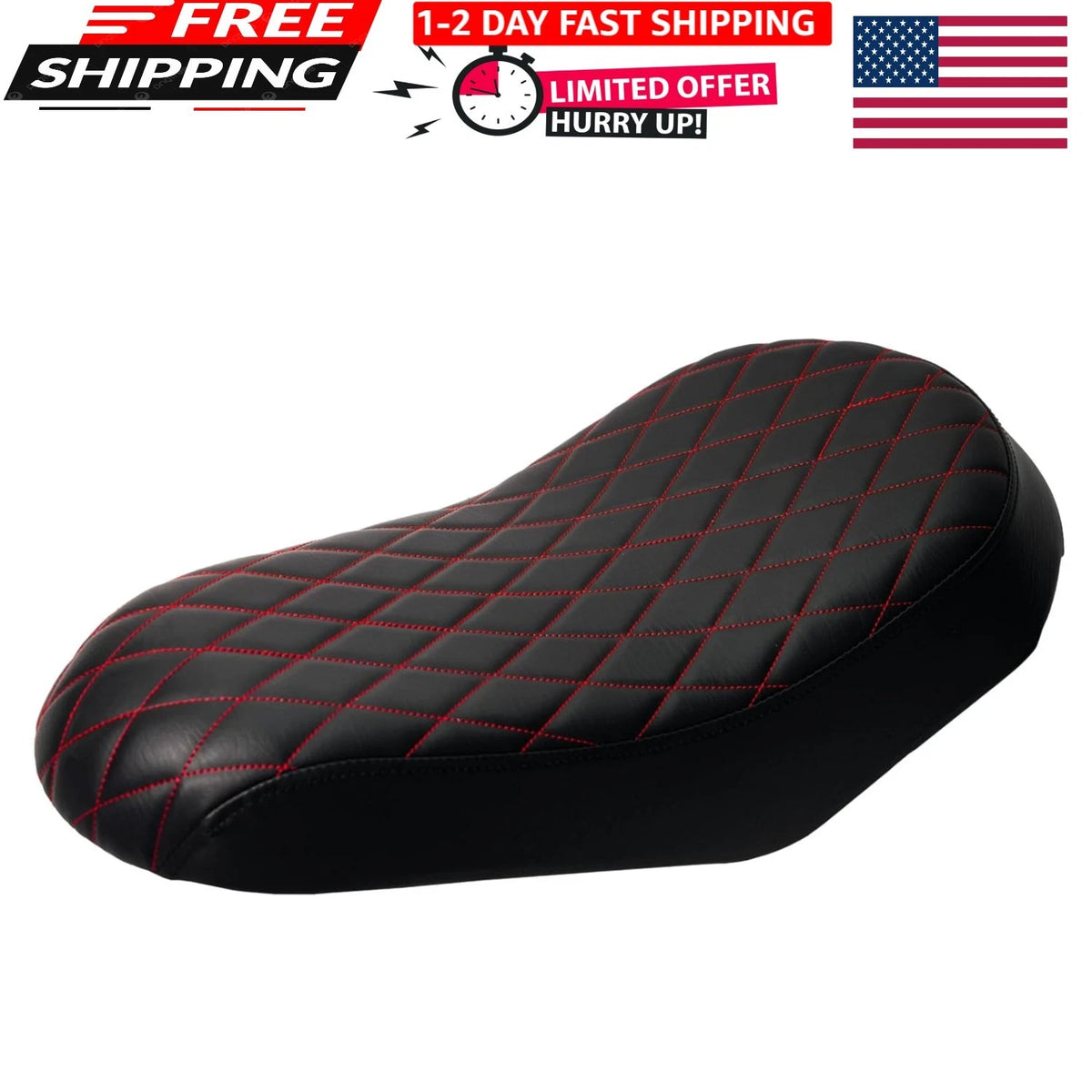 Red Diamond Stitch Leather Seat for Coleman B200 B200RSV Series