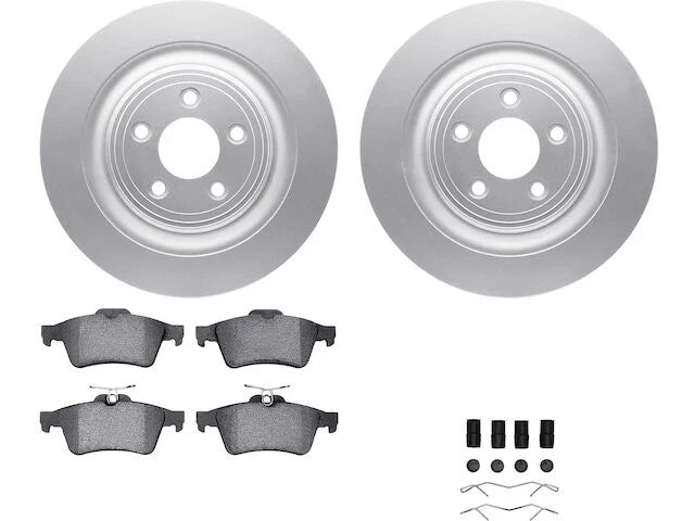 Rear Brake Pad and Rotor Kit for Jaguar Vanden Plas (2006–2009) XK362SW