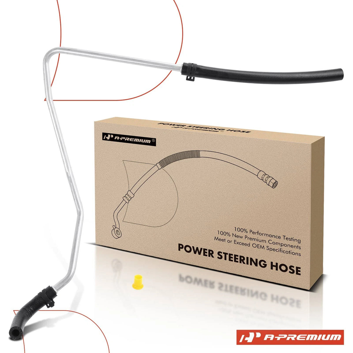 Power Steering Return Line Hose Assembly for Ford Taurus (1990–1993) E8OC3493AA, E8OC3493AB, E8OY3A713C, 3401828