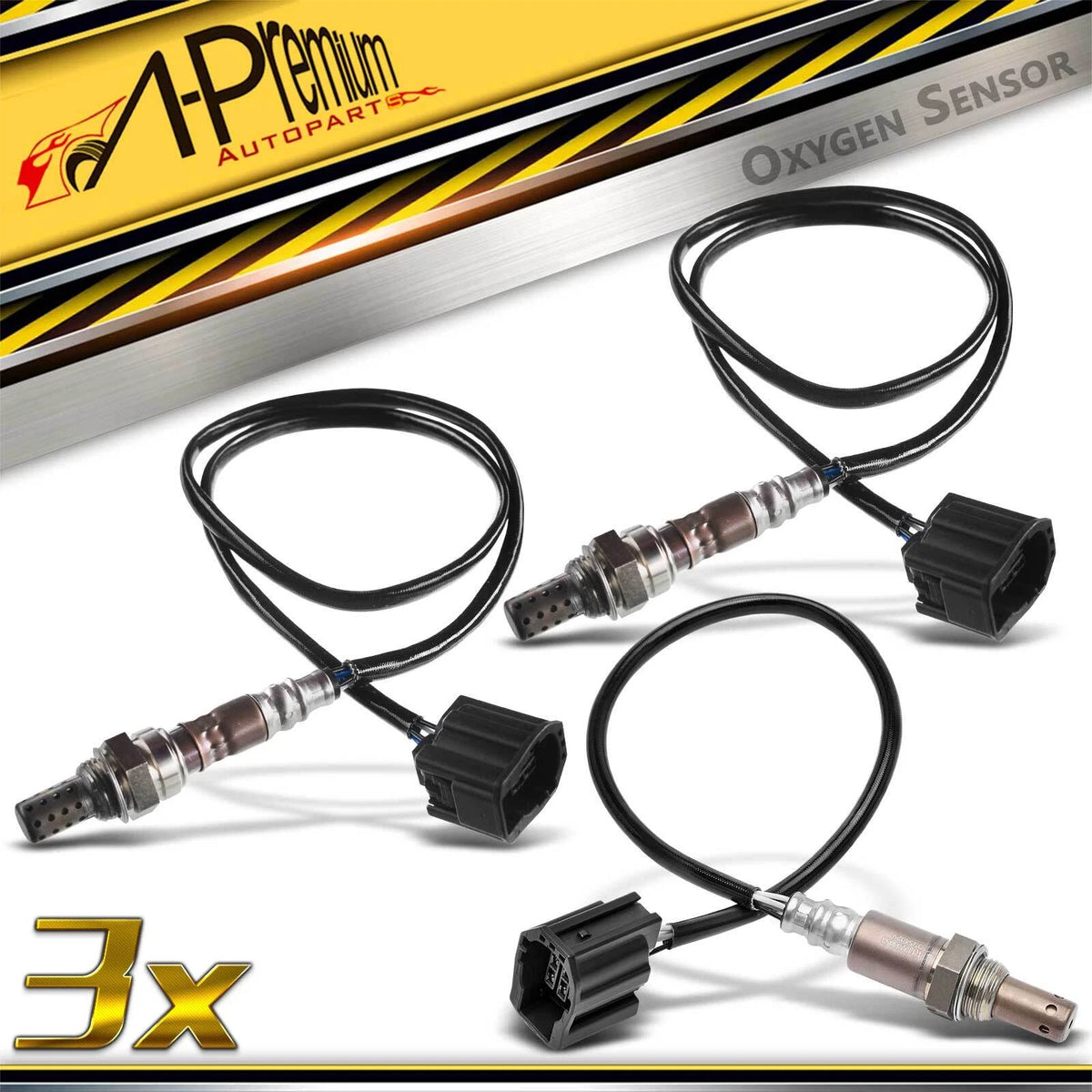 3X O2 Oxygen Sensor for Mazda 3 (2004–2009) L32F18861A, LF6918861B, LF6718861A9U