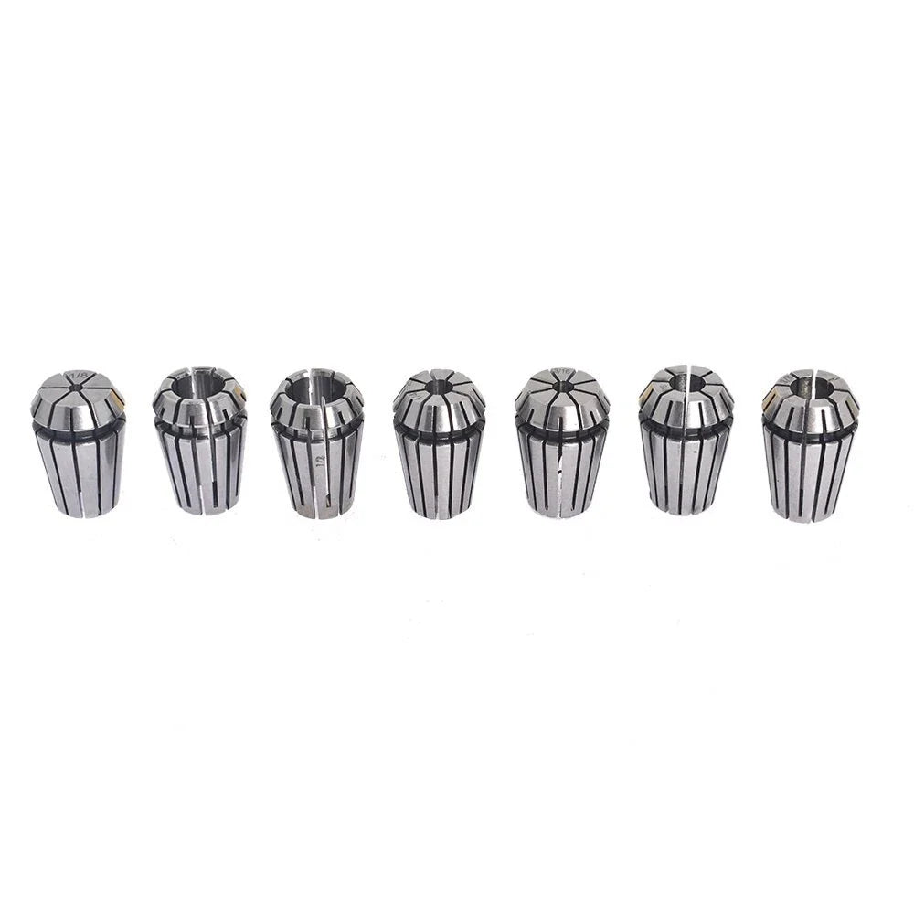 7Pcs Spring Collet Set for CNC Milling Lathe Engraving Machine