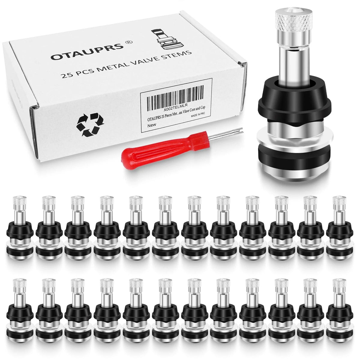25 PCS TR416 Metal Valve Stems for Tire (No Year Range Specified)