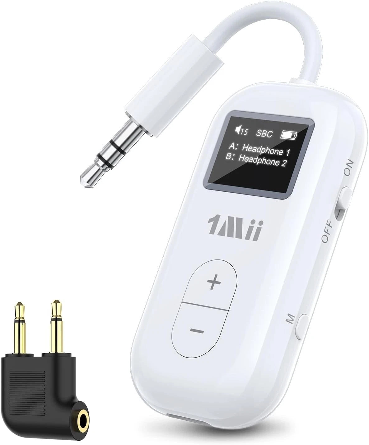 1Mii SafeFly Dual Bluetooth Adapter for AirPods or Headphones