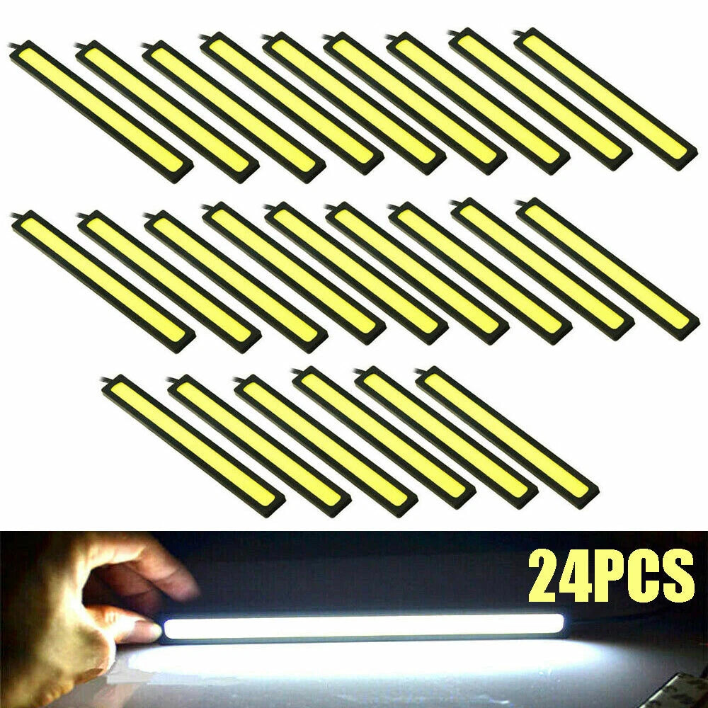 White LED Strip DRL Daytime Running Lights for Car (Waterproof)