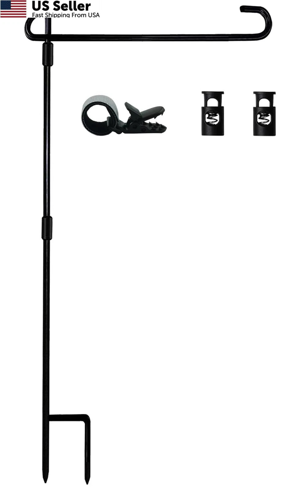 Garden Flag Stand Pole Holder for Yard Decorative Use