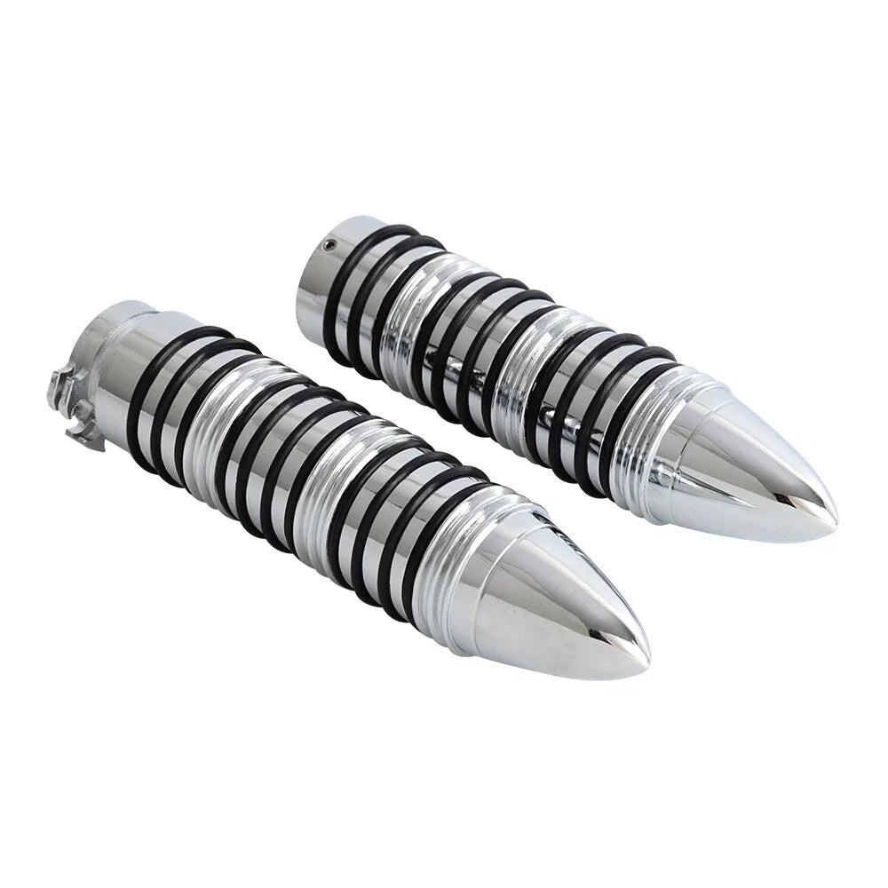 1" Spike Throttle Hand Grips for Harley Bobber Chopper Cruiser