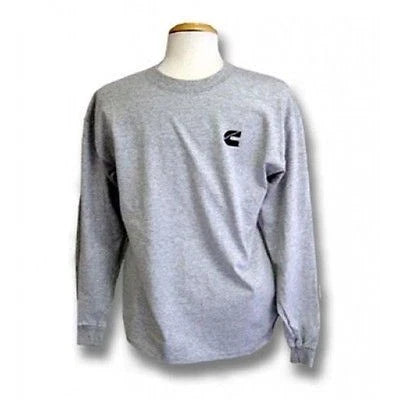 Cummins Diesel Gray Long Sleeve T-Shirt for Truck (LARGE)