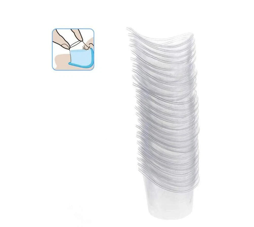 65 Pcs Disposable Eye Wash Cups for Portable Use (Clear)