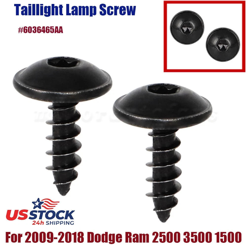 2X Taillight Lamp Screw for Dodge Ram 1500 2500 3500 (2009–2018) 6036465AA