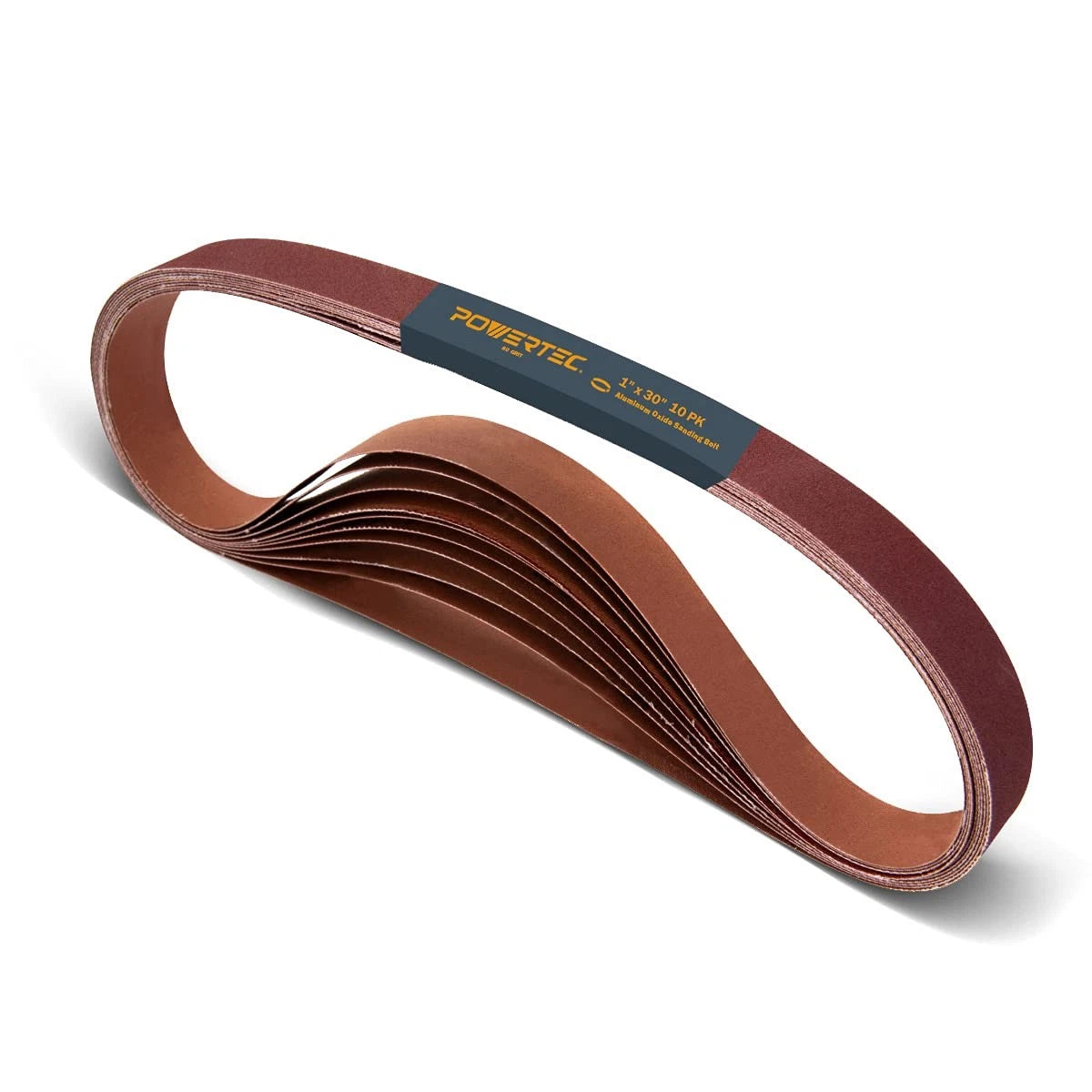 30 Inch Sanding Belts for Belt Sander (80 Grit Aluminum Oxide)