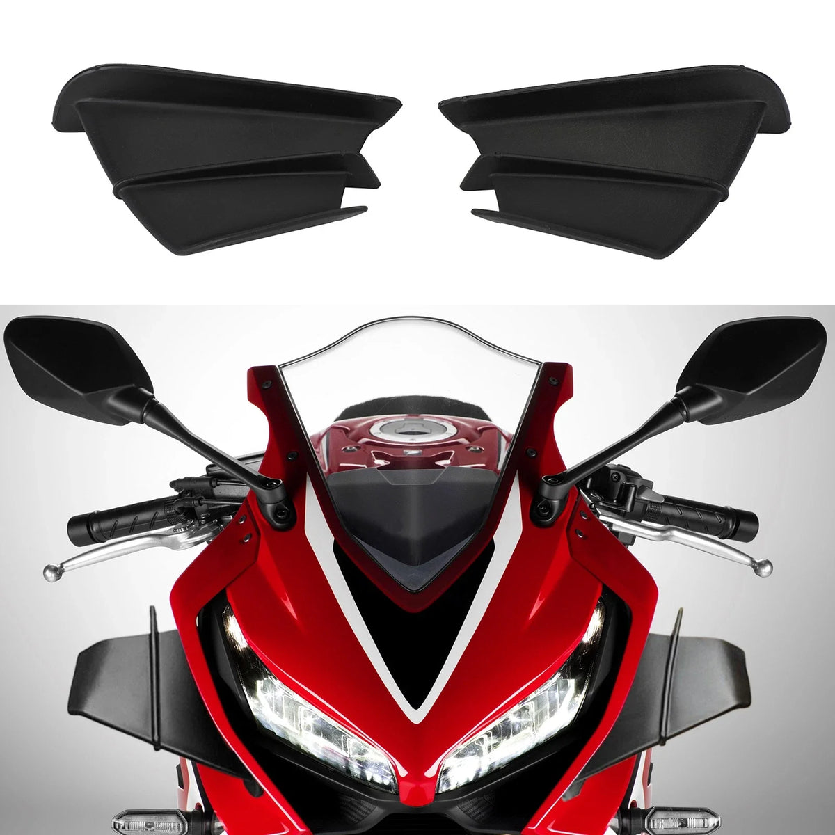 Side Winglet Wind Fin Spoiler Trim Cover for Honda CBR500R CBR650R CB1000R (2013–2023)