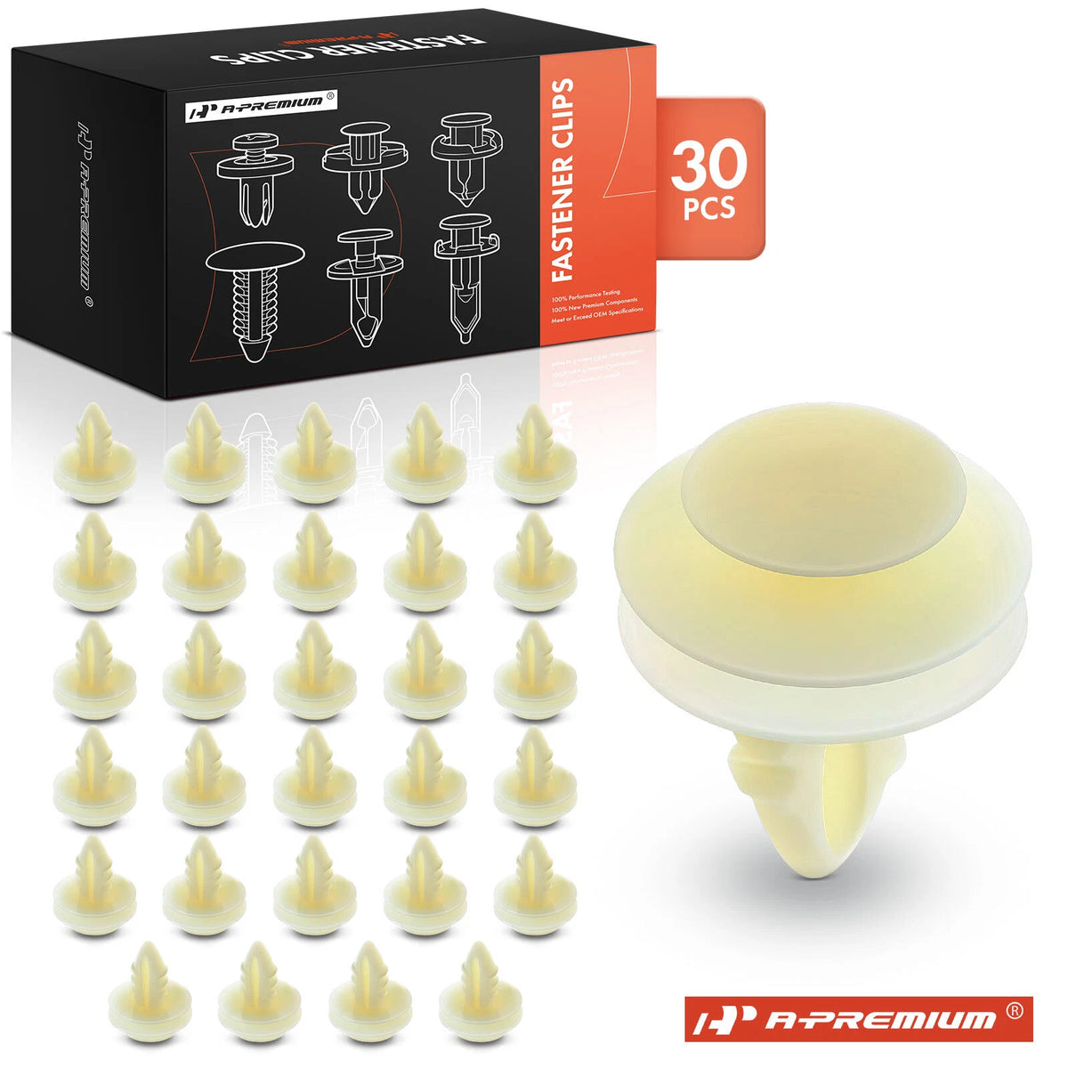 30Pcs Nylon Door Panel Retainers Clip for Ford (387477S, 11797)