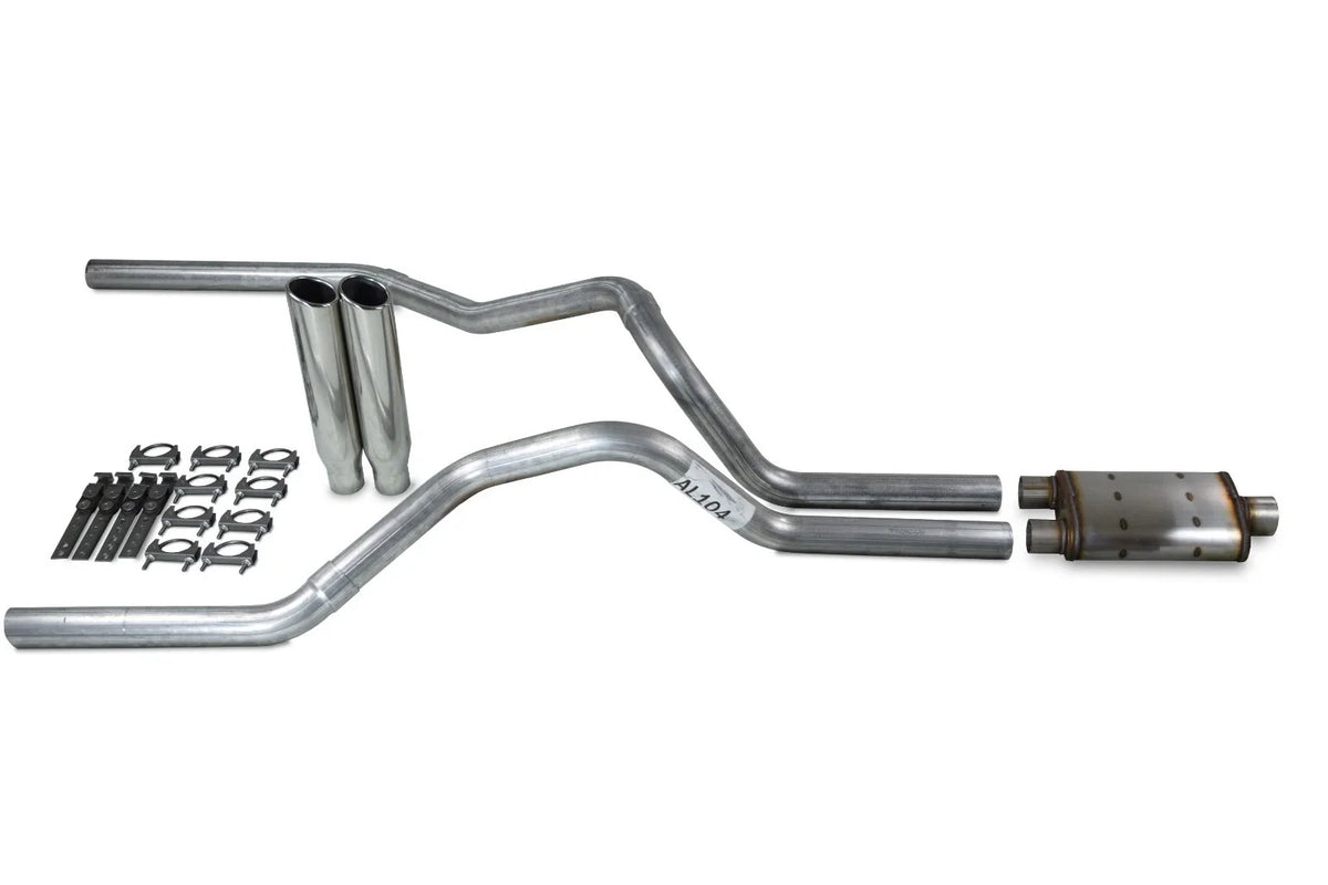Dual Exhaust Kit for Chevy GMC 1500 (1996–1999) - 2.5" Magnaflow, Clamp On Tips