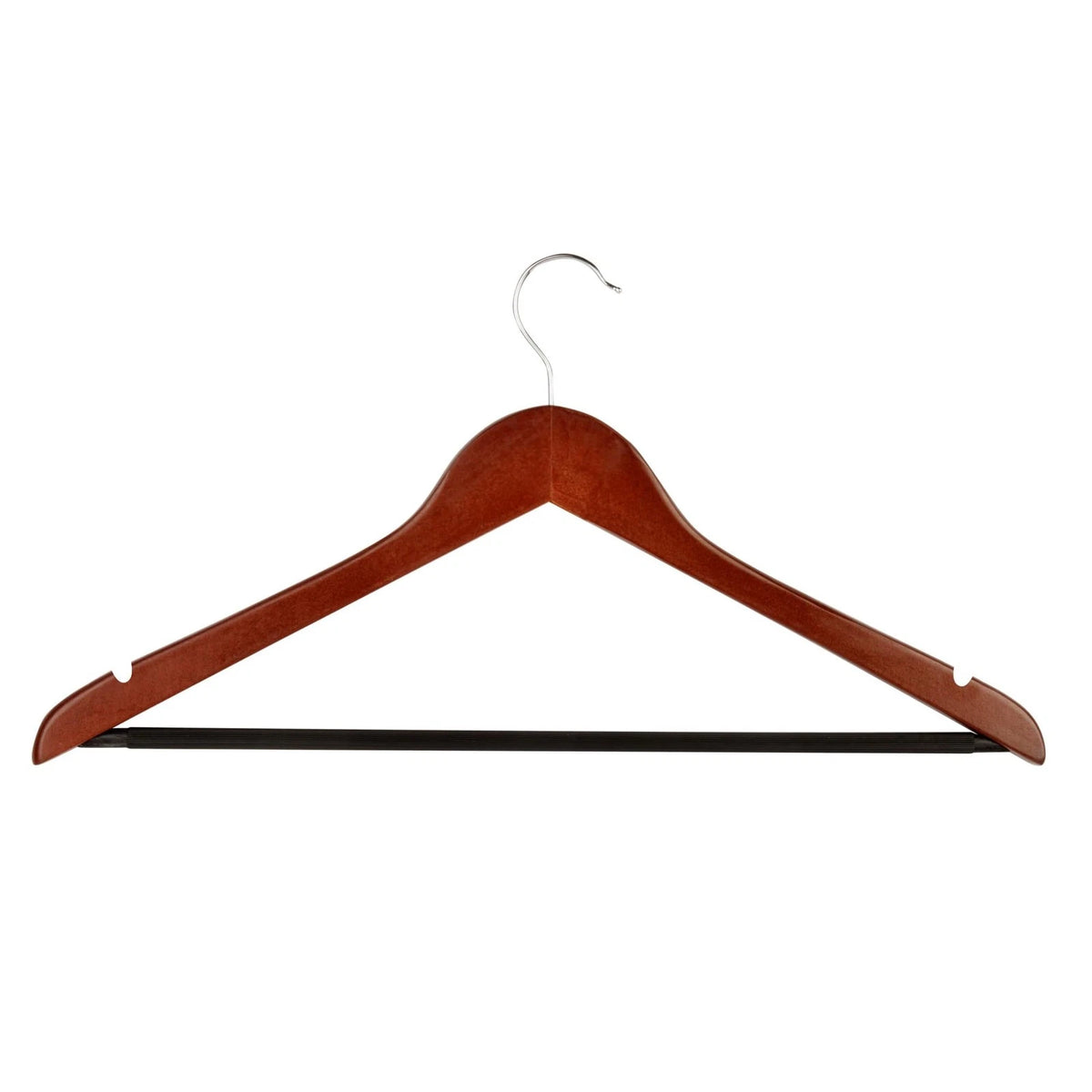 24-Pack No Slip Wooden Coat Hangers for