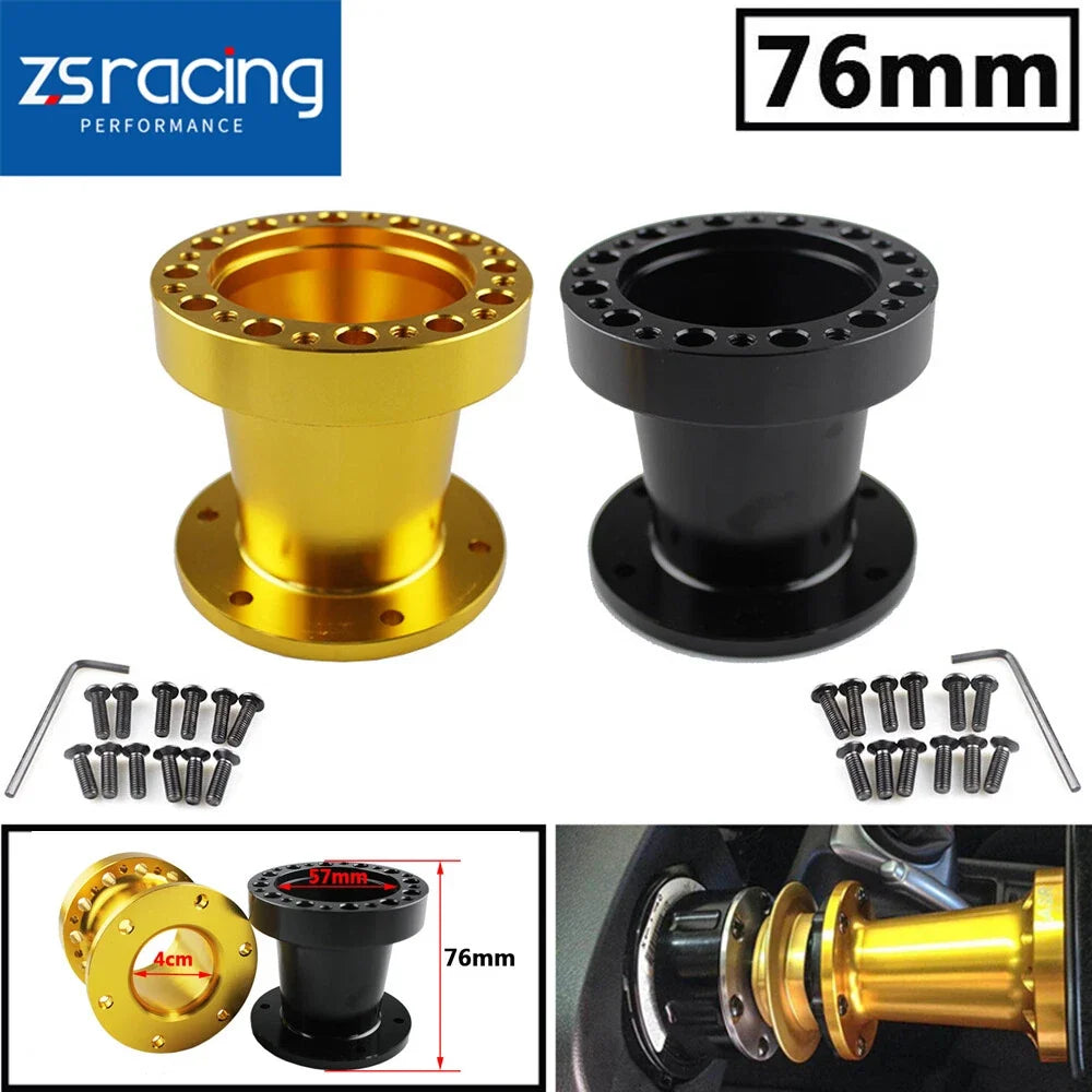 3" Steering Wheel Hub Spacer Adapter for Universal Fit (76mm, 6 Hole)