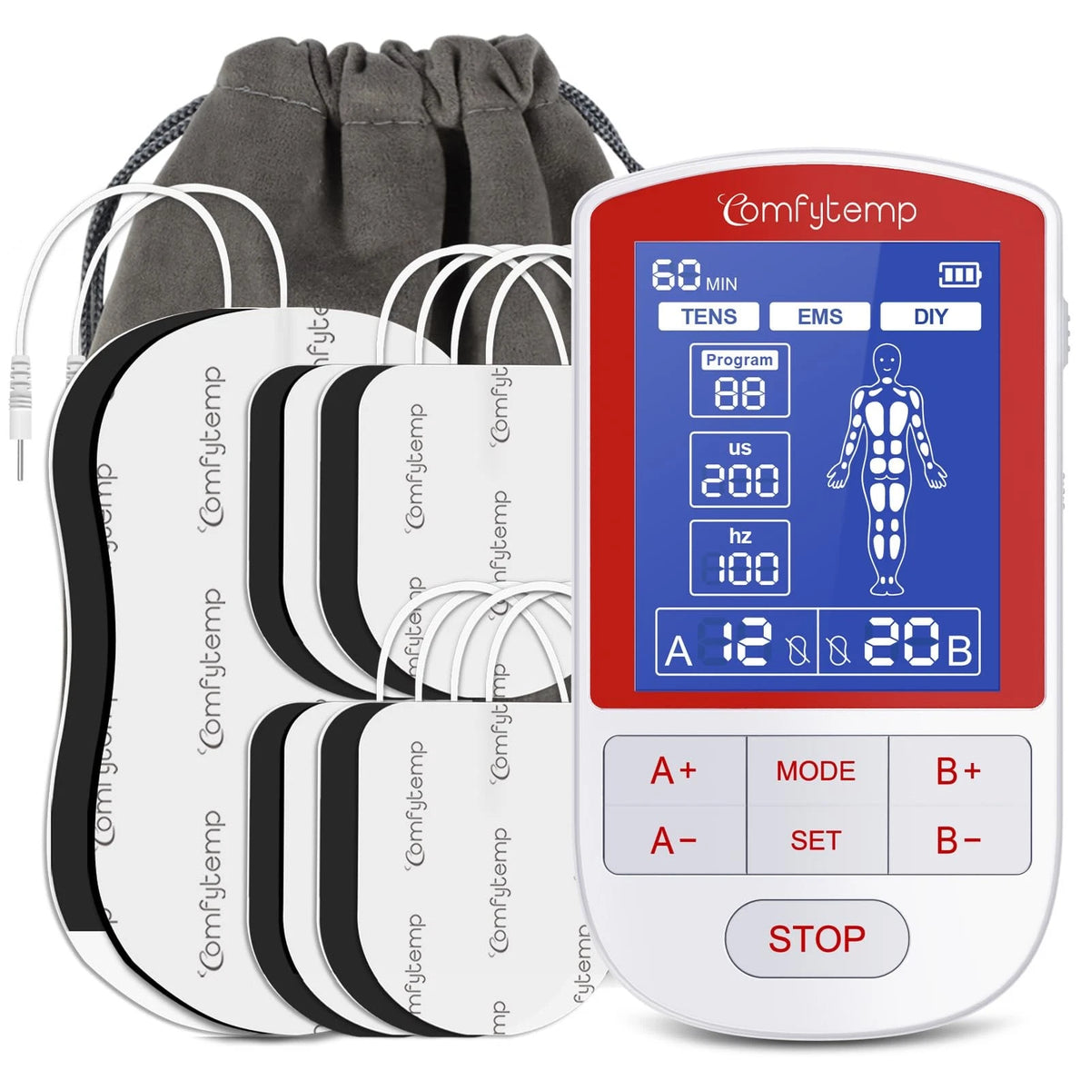 Comfytemp TENS Unit Muscle Stimulator for Pain Relief Therapy (2023)