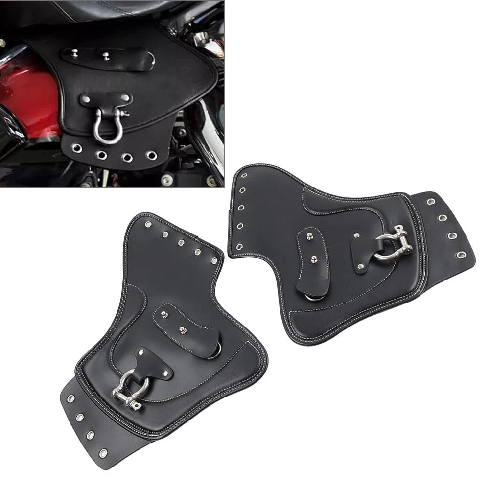 Leather Heat Saddle Shield Deflector for Harley, Suzuki, Honda (Universal)