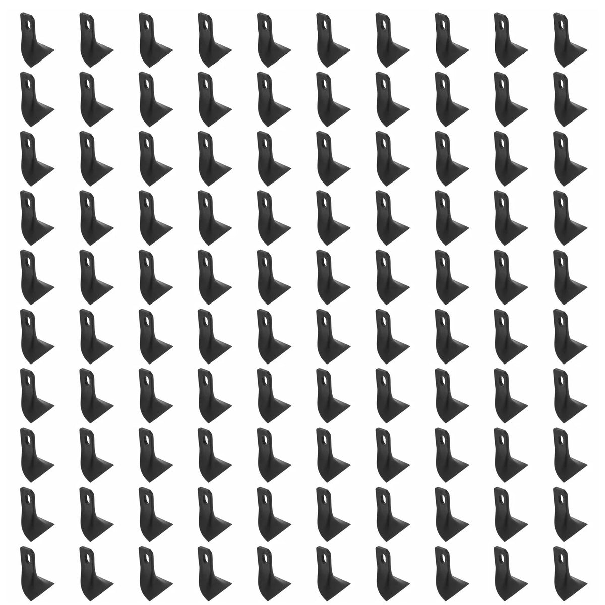 Set of 100 Flail Mower Cup Knives for John Deere Vrisimo