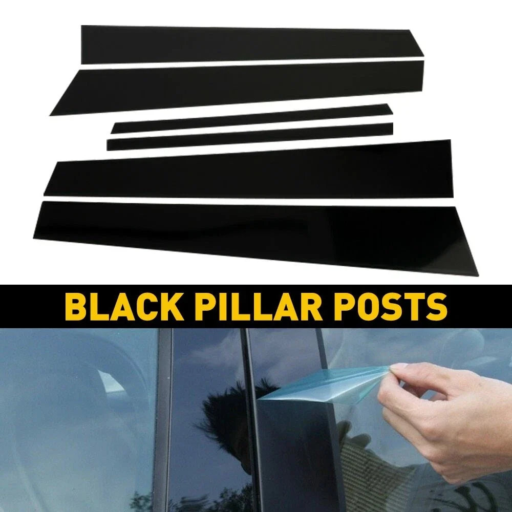 Gloss Black Pillar Posts for Honda Accord (2013–2017) Door Trim Kit