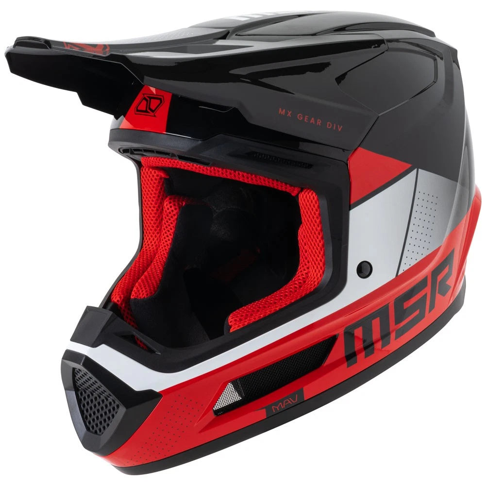 Mav Sensor Helmet with MIPS for Youth (213-883-0011) - Black/Red - Small