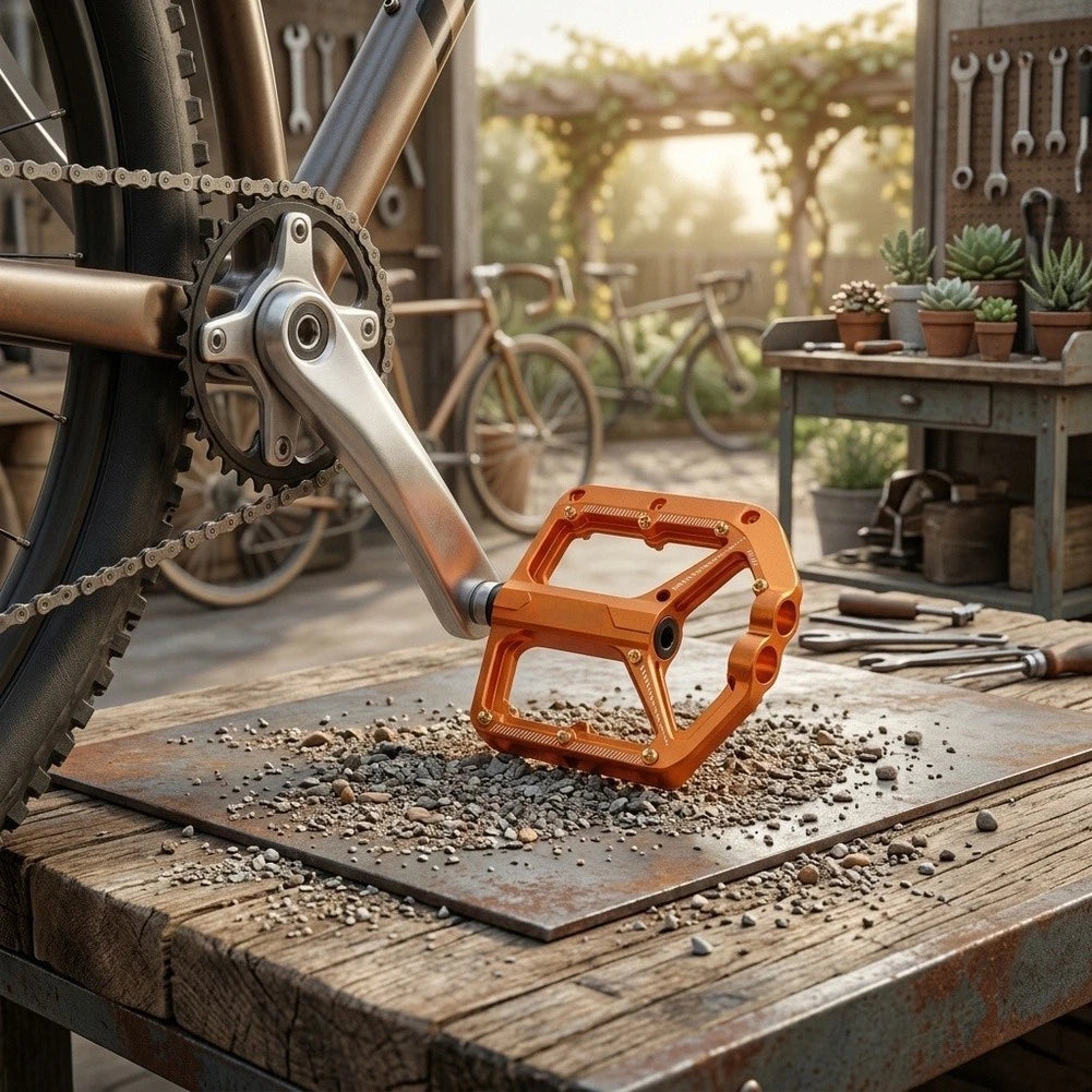Compact Aluminum Pedals for Urban Commuters (13x11x1.8cm)
