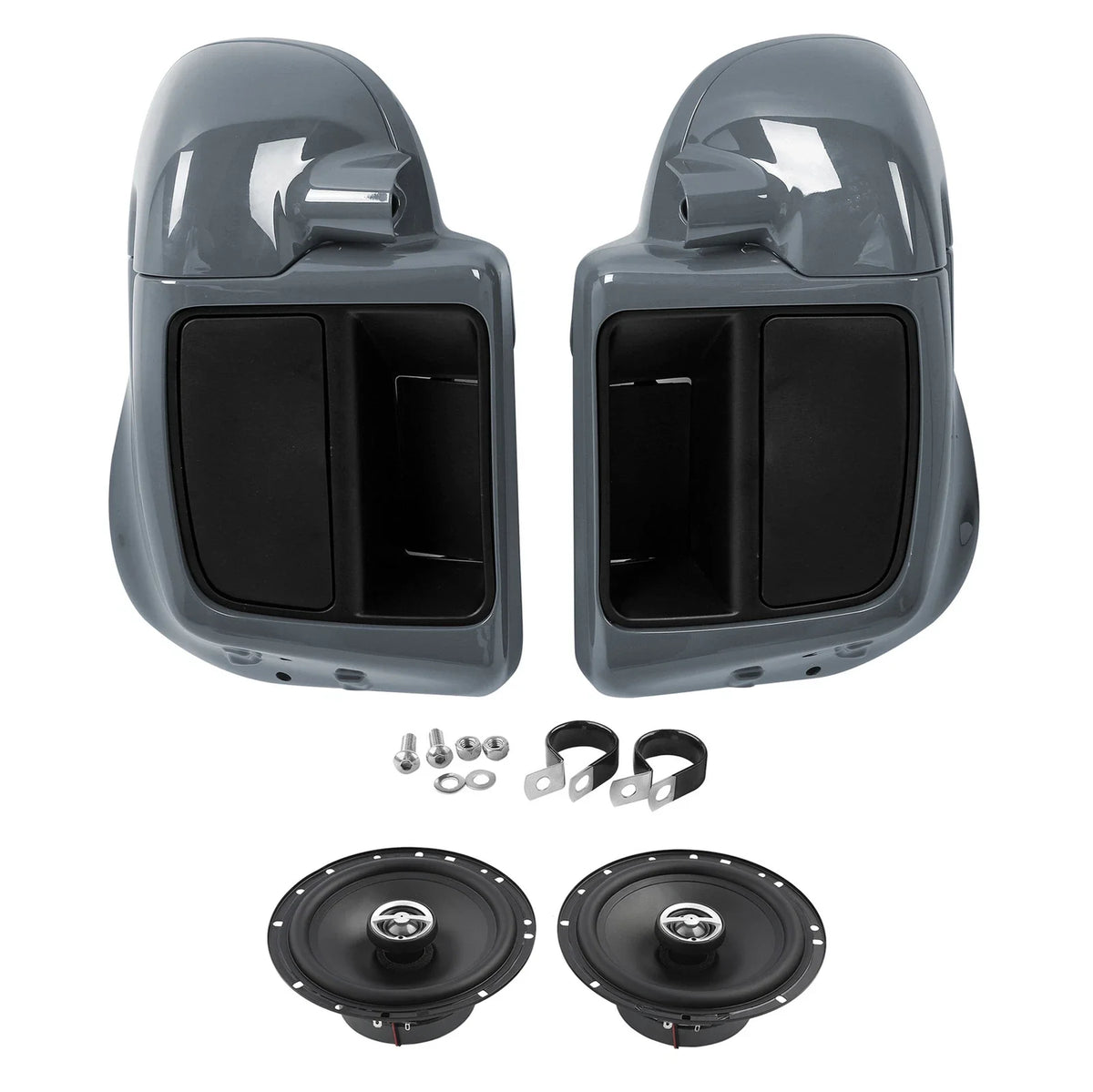 Vented Lower Fairings for Harley CVO Street Glide (2014–2023) Gunship Gray