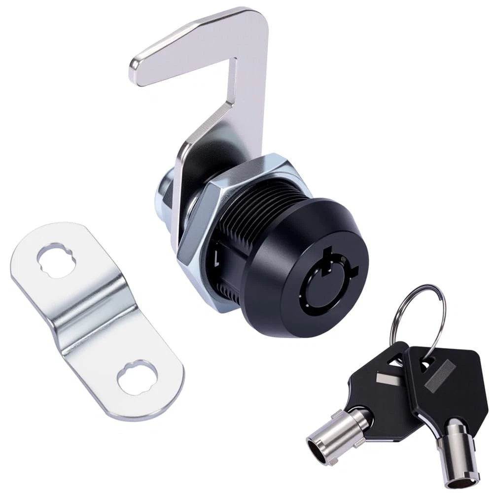 Toolbox Lock Tubular Cam Replacement Hook 5/8 Inch Black (Pack of 1)